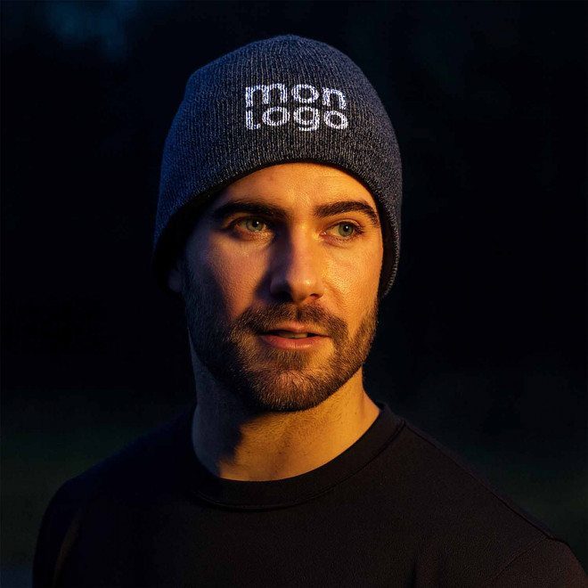 BONNET REFLECHISSANT RPET PERSONNALISE 'VISIVEL'