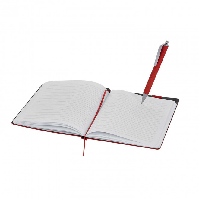 CARNET A5 RIGIDE RPET PERSONNALISE STYLO 'KURT'