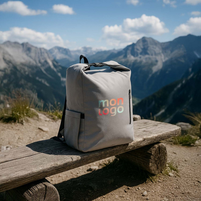 SAC A DOS BOUCLE RPET PERSONNALISABLE 'MIKUS'