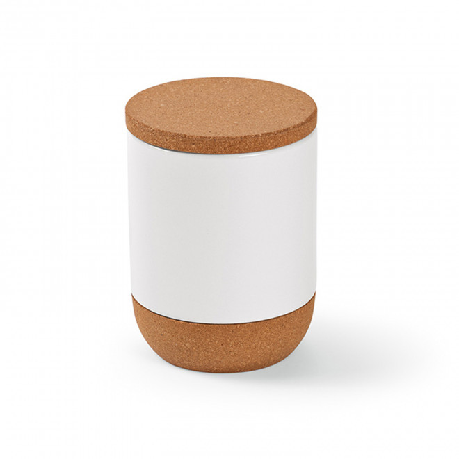 MUG CERAMIQUE ET LIÈGE PERSONNALISE 'STARTER COUVERCLE'