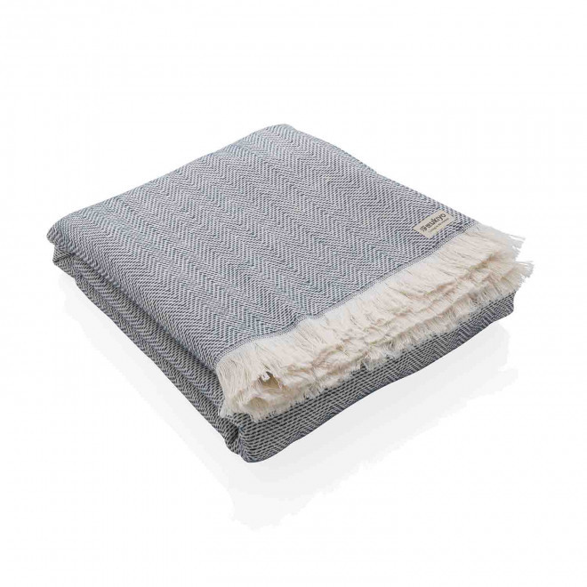 PLAID PERSONNALISÉ UKIYO® 'MIA' - bleu