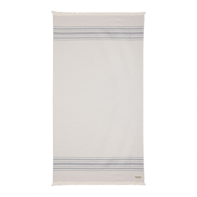 FOUTA PERSONNALISEÉ AWARE UKIYO® 'ELLIS' - gris