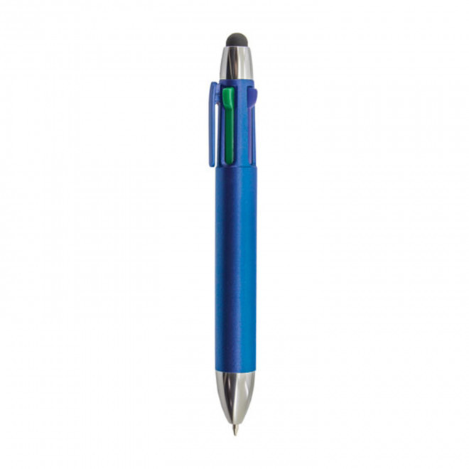 STYLO 4 COULEURS PERSONNALISABLE 'ZENAIR'   - bleu