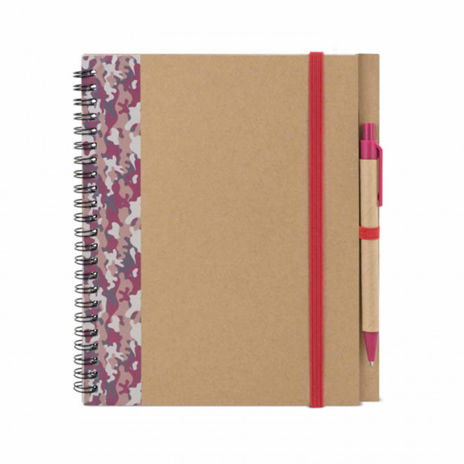 CARNET PERSONNALISABLE 'RAMSES ARMY'  - camo rouge