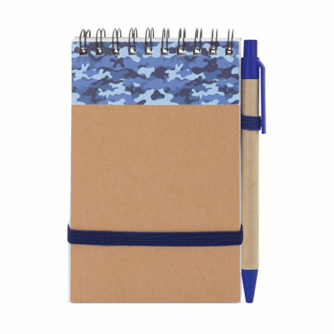 BLOC-NOTES PERSONNALISABLE 'PAPYRUS ARMY'  - camo bleu