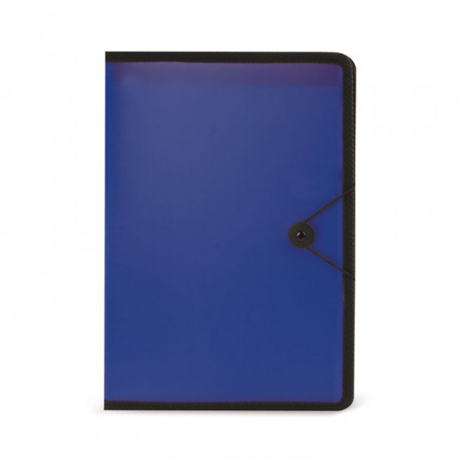 PORTE DOCUMENTS PERSONNALISABLE 'JULES' - bleu