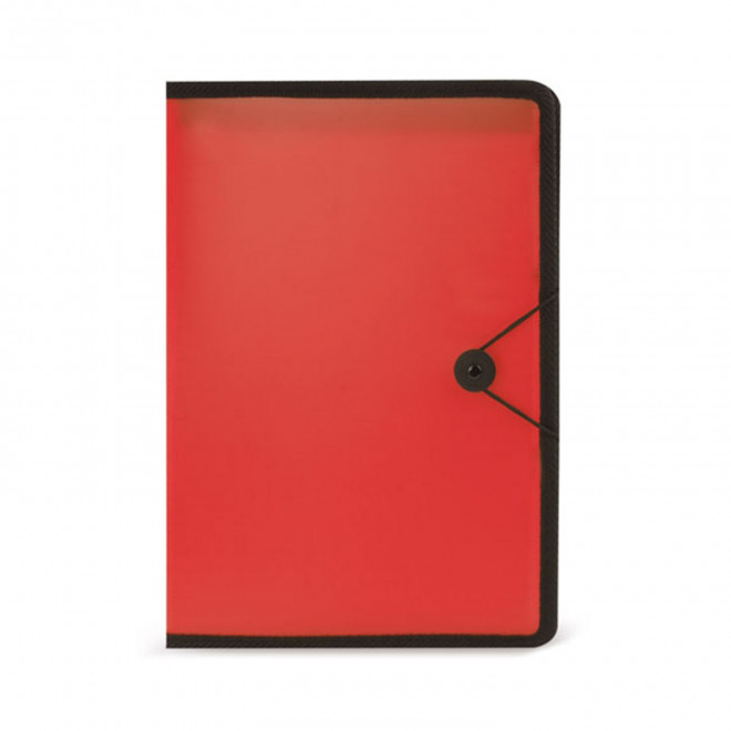 PORTE DOCUMENTS PERSONNALISABLE 'JULES' - rouge