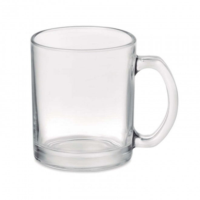 MUG EN VERRE PUBLICITAIRE 'SENSA FULL' - transparent
