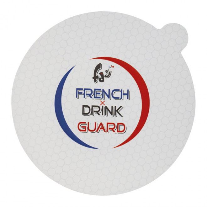 PROTECTION DE VERRE ANTI-DROGUE PERSONNALISÉE 'SECURITY' - quadrichromie