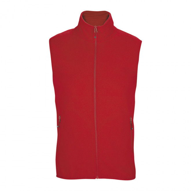 VESTE POLAIRE PERSONNALISÉE SANS MANCHE 'FACTOR' - rouge