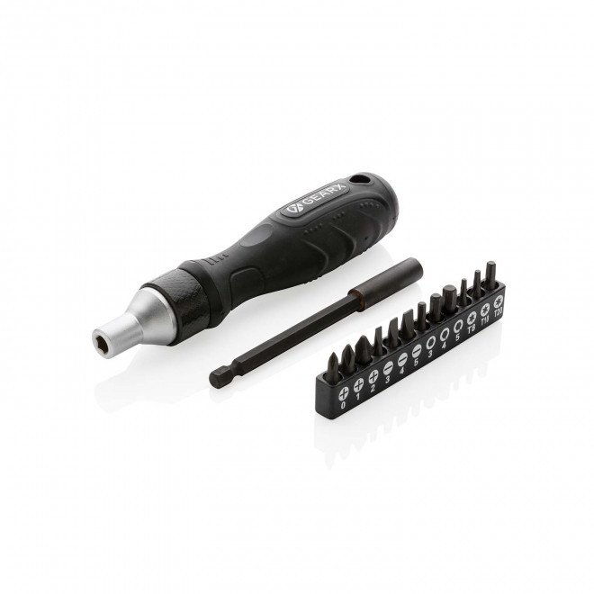 TOURNEVIS A CLIQUET PERSONNALISABLE 'KRUVI' - noir