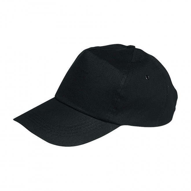 CASQUETTE PUBLICITAIRE 5 PANS 'ANTO' 165 GR/M² - noir