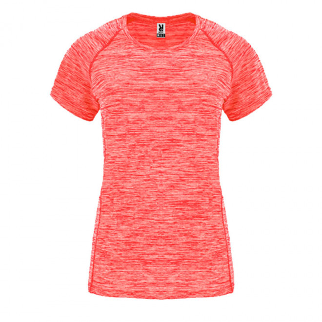TEE-SHIRT PERSONNALISABLE FEMME 'RUN' 140 GR/M² - corail chiné