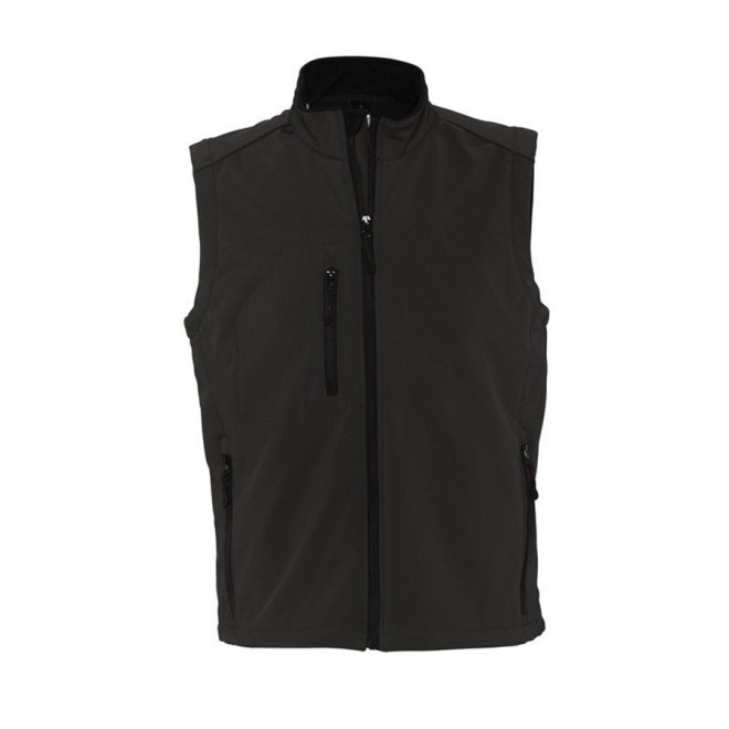 VESTE SANS MANCHES SOFTSHELL HOMME 'RALLYE' 340 GR/M² - noir