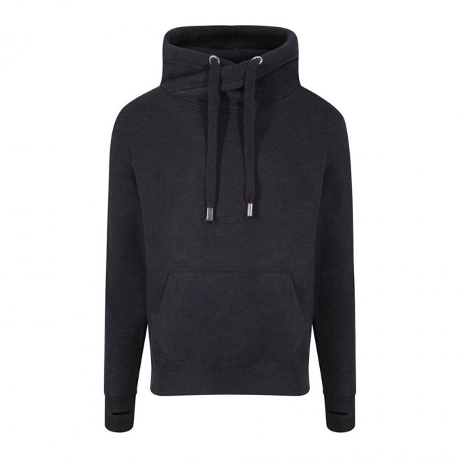 SWEAT SHIRT PERSONNALISÉ COL CROISÉ 330GR/M² 'VENTI' - black smoke