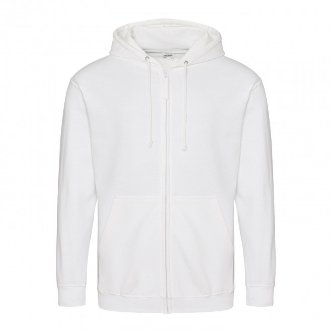 SWEAT ZIPPÉ PERSONNALISÉ À CAPUCHE HOMME 'CLUN' - blanc