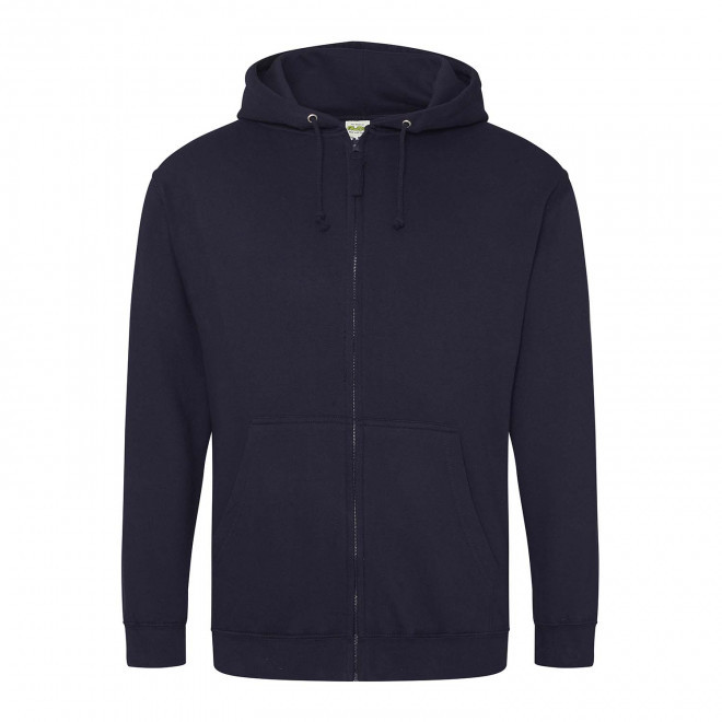 SWEAT ZIPPÉ PERSONNALISÉ À CAPUCHE HOMME 'CLUN' - new french navy