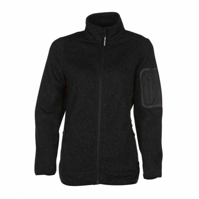 VESTE POLAIRE PERSONNALISÉE FEMME 300 GR/M² 'FIJI' - noir chiné