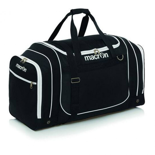 SAC DE SPORT PERSONNALISABLE 'DRIPPY' - noir/blanc