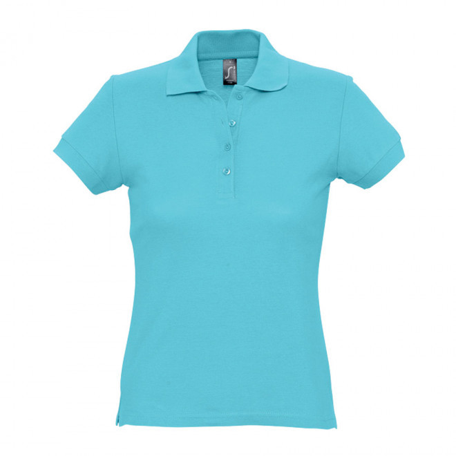 POLO PUBLICITAIRE FEMME 'PASSION' 170 GR/M² - bleu atoll