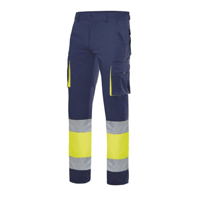 PANTALON PERSONNALISÉ BICOLORE VELILLA® 'VISIONA' - navy/yellow