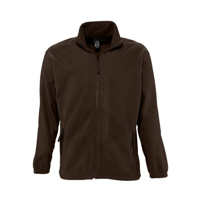 VESTE POLAIRE PUBLICITAIRE ZIPPEE HOMME 'NORTH' 300 GR/M² - chocolat