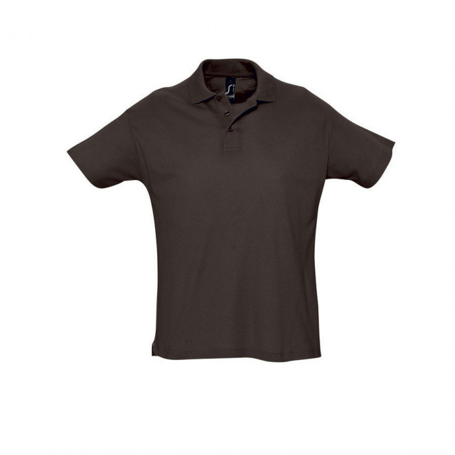 POLO PUBLICITAIRE HOMME 'SUMMER' COULEUR 170 GR/M² - chocolat