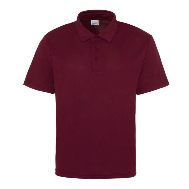 POLO PERSONNALISÉ HOMME RESPIRANT JUST COOL® 'ASTI' - burgundy