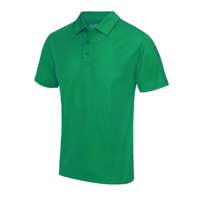 POLO PERSONNALISÉ HOMME RESPIRANT JUST COOL® 'ASTI' - kelly green