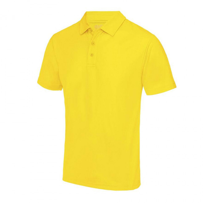 POLO PERSONNALISÉ HOMME RESPIRANT JUST COOL® 'ASTI' - yellow