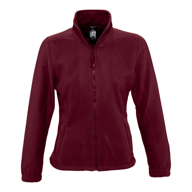 VESTE POLAIRE PUBLICITAIRE ZIPPEE FEMME 'NORTH' 300 GR/M² - bordeaux