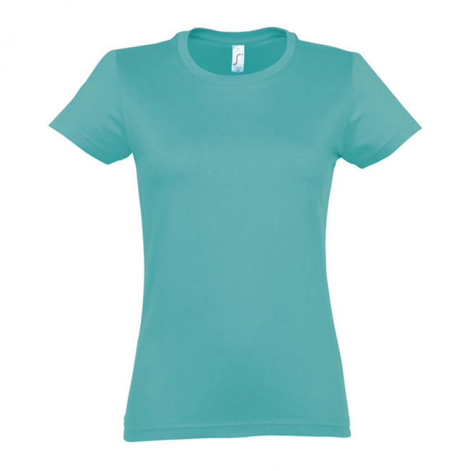 TEE-SHIRT PERSONNALISÉ FEMME 'IMPERIAL' - FABRICATION EXPRESS 4J - bleu caroline