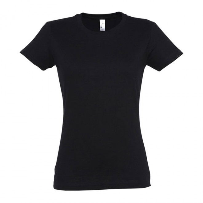 TEE-SHIRT PERSONNALISÉ FEMME 'IMPERIAL' - FABRICATION EXPRESS 4J - noir