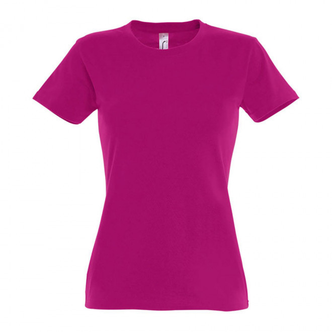 TEE-SHIRT PERSONNALISÉ FEMME 'IMPERIAL' - FABRICATION EXPRESS 4J - fuchsia
