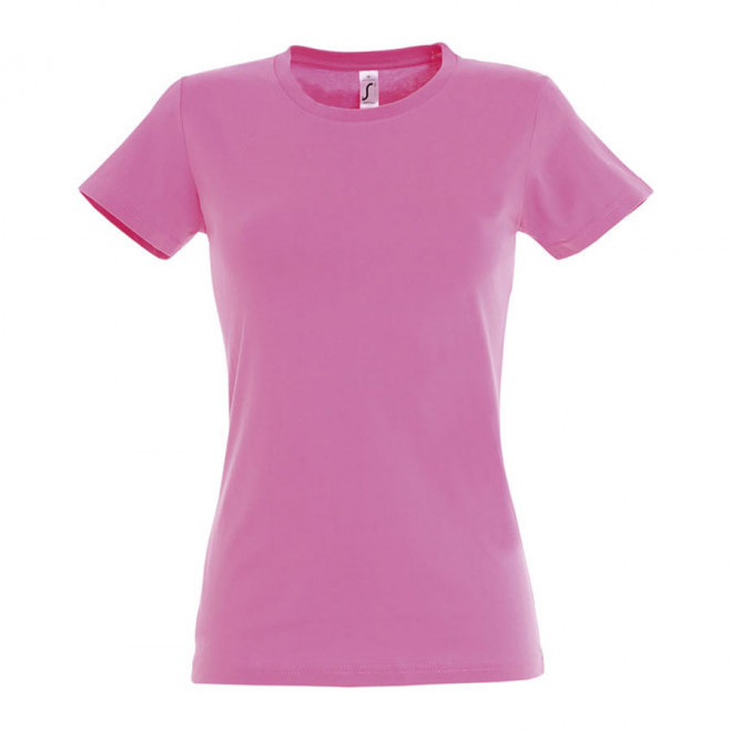 TEE-SHIRT PERSONNALISÉ FEMME 'IMPERIAL' - FABRICATION EXPRESS 4J - rose orchidée
