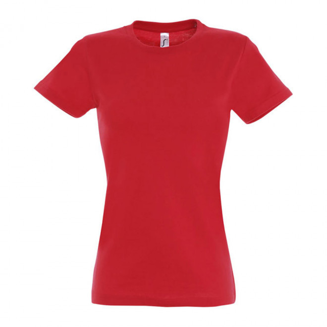 TEE-SHIRT PERSONNALISÉ FEMME 'IMPERIAL' - FABRICATION EXPRESS 4J - rouge