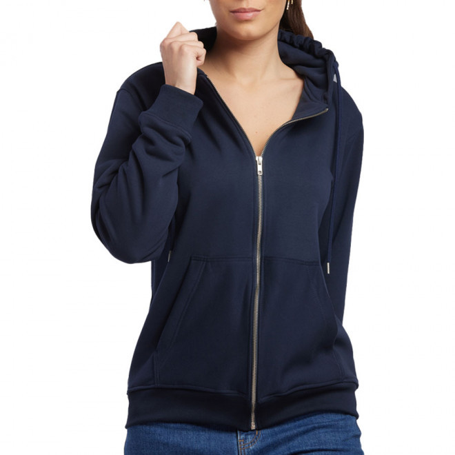 SWEAT ZIPPÉ PERSONNALISÉ MADE IN FRANCE LES FILOSOPHES® 'MONTAIGNE' - marine