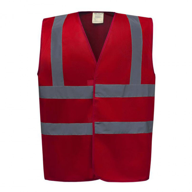 GILET DE SÉCURITÉ PERSONNALISÉ 'SECUR' - red