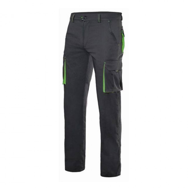 PANTALON PERSONNALISÉ DE TRAVAIL VELILLA® 'CAPTURE' - black/lime