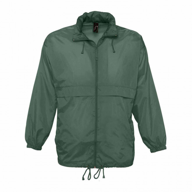 COUPE-VENT PERSONNALISABLE IMPERMEABLE MIXTE 'SURF' - FABRICATION RAPIDE 4 JOURS - vert forêt