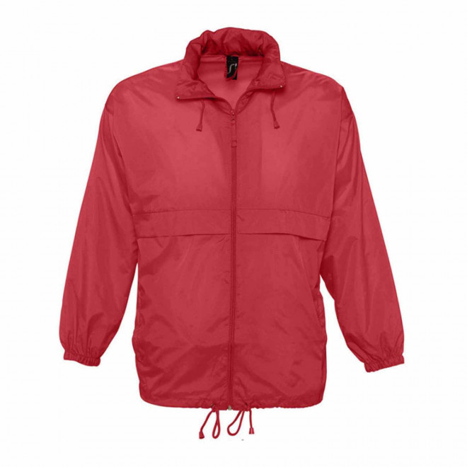 COUPE-VENT PERSONNALISABLE IMPERMEABLE MIXTE 'SURF' - FABRICATION RAPIDE 4 JOURS - rouge