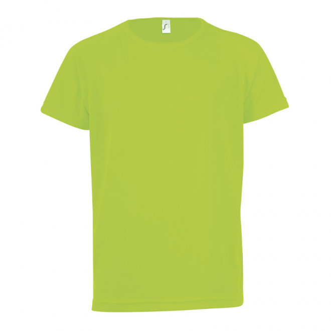 TEE-SHIRT RESPIRANT' SPORTY KIDS' - vert fluo