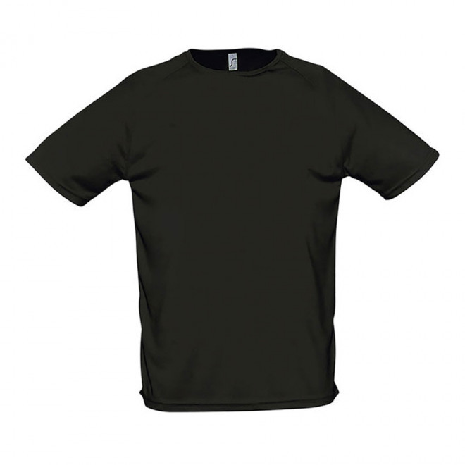T-SHIRT PERSONNALISÉ HOMME 'SPORTY' - FABRICATION RAPIDE 4J - noir