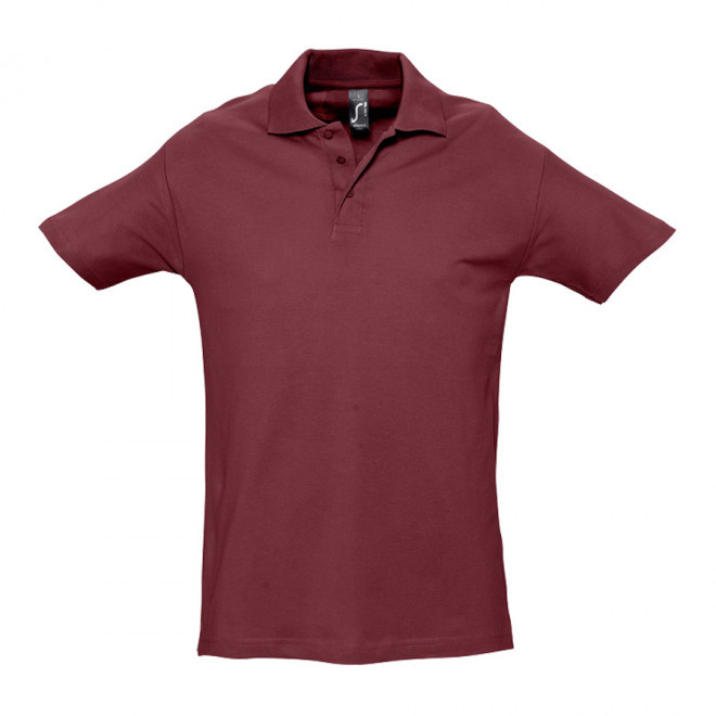 POLO PERSONNALISÉ HOMME 'SPRING' COULEUR 210 GR/M² - bordeaux