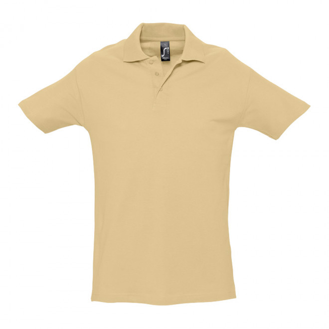 POLO PERSONNALISÉ HOMME 'SPRING' COULEUR 210 GR/M² - sable