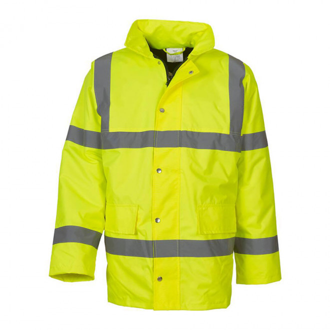 PARKA MATELASSÉE HI-VIS PERSONNALISÉE YOKO® 'OSTIN' - jaune