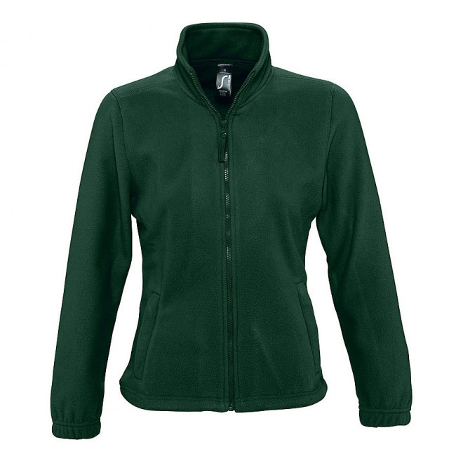 VESTE POLAIRE PUBLICITAIRE ZIPPEE FEMME 'NORTH' 300 GR/M² - vert sapin