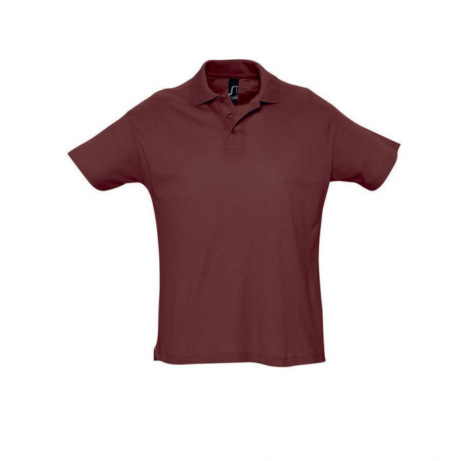 POLO PUBLICITAIRE HOMME 'SUMMER' COULEUR 170 GR/M² - bordeaux