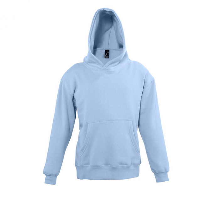 SWEAT-SHIRT CAPUCHE PUBLICITAIRE ENFANT 'SLAM' - bleu ciel