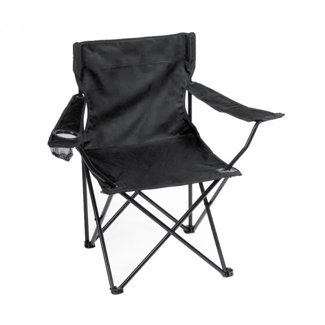 CHAISE PLIANTE PERSONNALISÉE 'BONAT ACCOUDOIRS' - noir